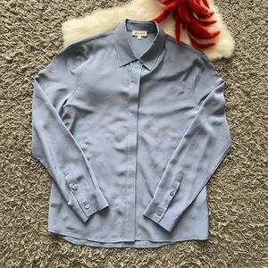 LilySilk 100% Mulberry Silk Button-Down Shirt